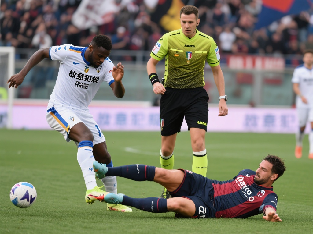 结合博洛尼亚球员倒地事件，虽然肢体碰撞确